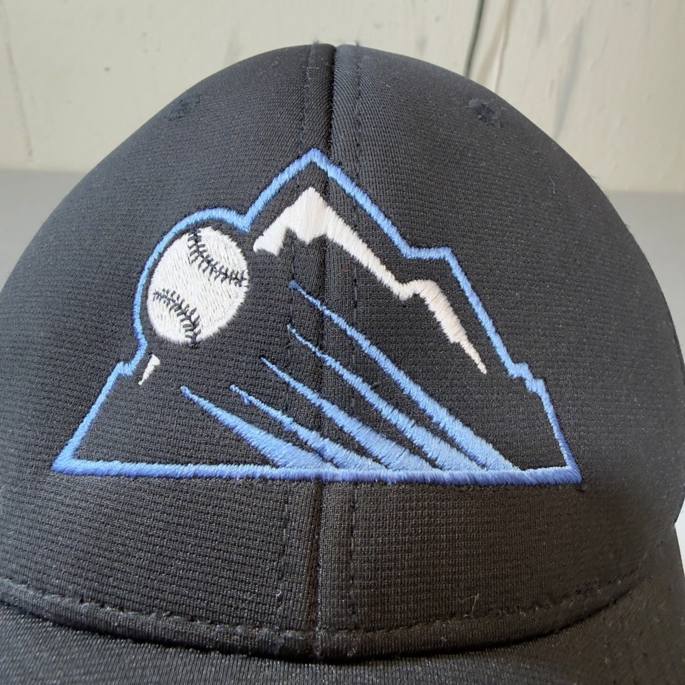 Richardson Colorado Rockies Baseball Cap Black Flexfit PTS‎ 20 LG XL